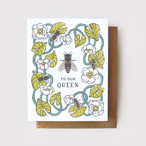 To our Queen - Queen Bee Card: Zero Waste, NO Packaging