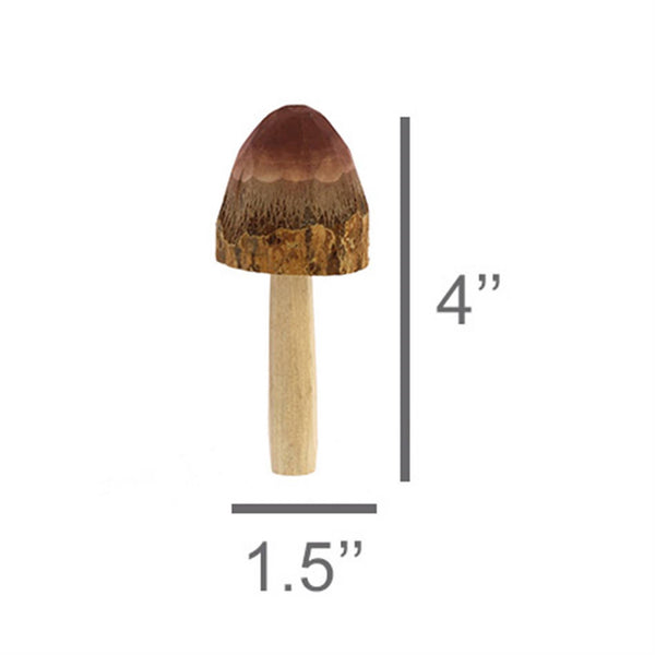 Mushroom, Wood - Brown - Brown