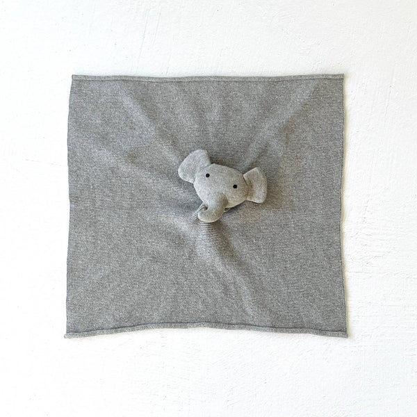 Elephant - Organic Baby Lovey Security Blanket Cuddle Cloth