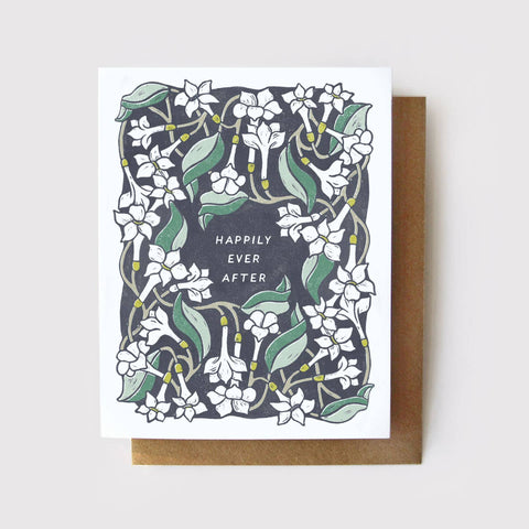 Happily Ever After Card - Jessamine PlasticFree Wedding Card: Zero Waste, NO Packaging
