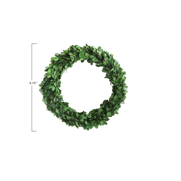 9-3/4" Preserved Boxwood Wreath