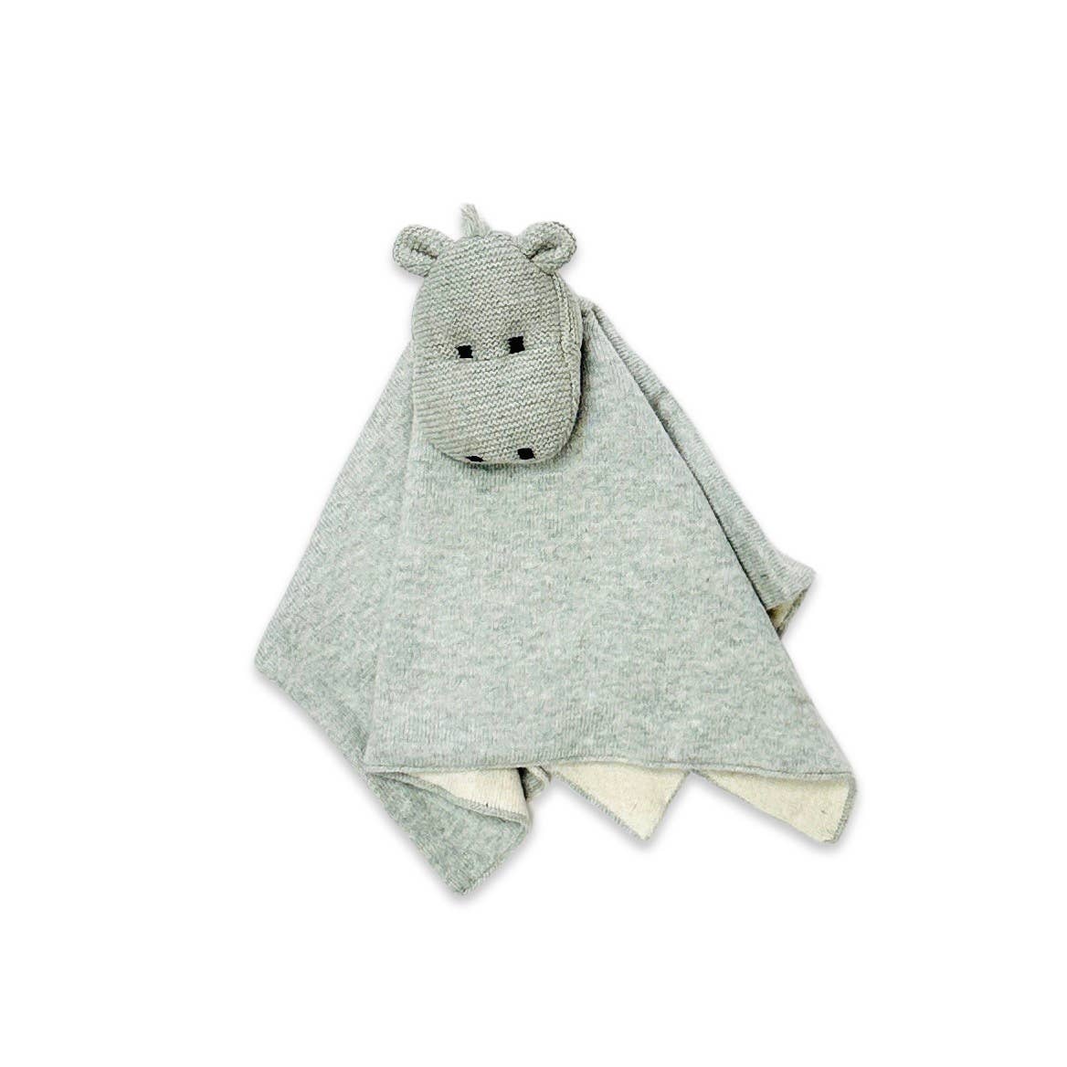 Hippo - Organic Baby Lovey Security Blanket – Lichen or Knot Plant
