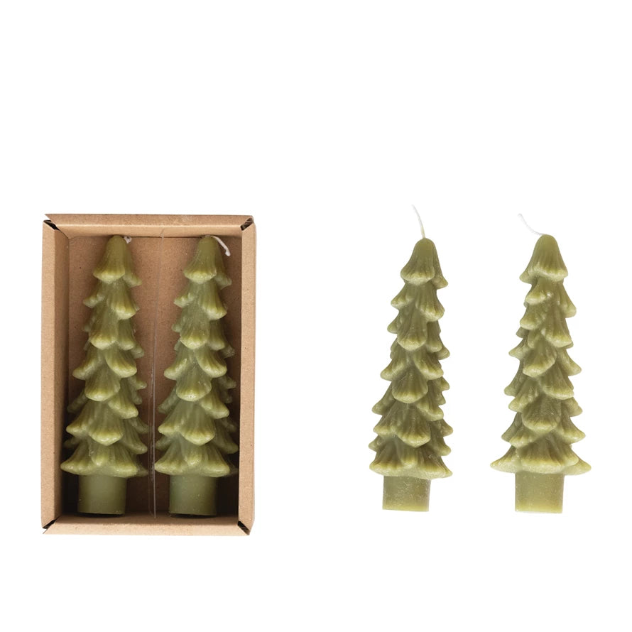 Christmas Tree Shaped Candles