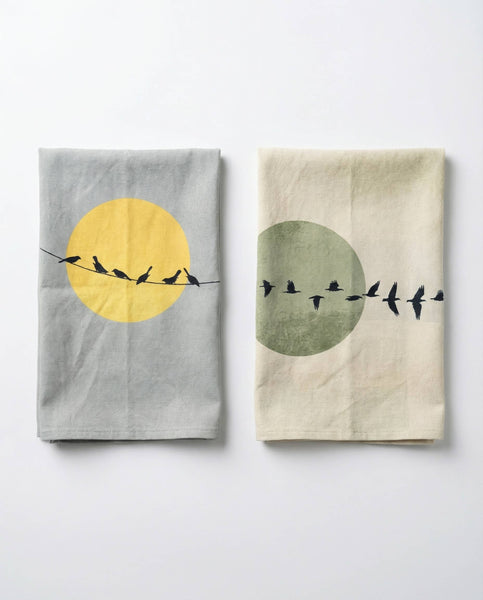 Sun & Sage Set Cotton Kitchen Towel Bundle of 2