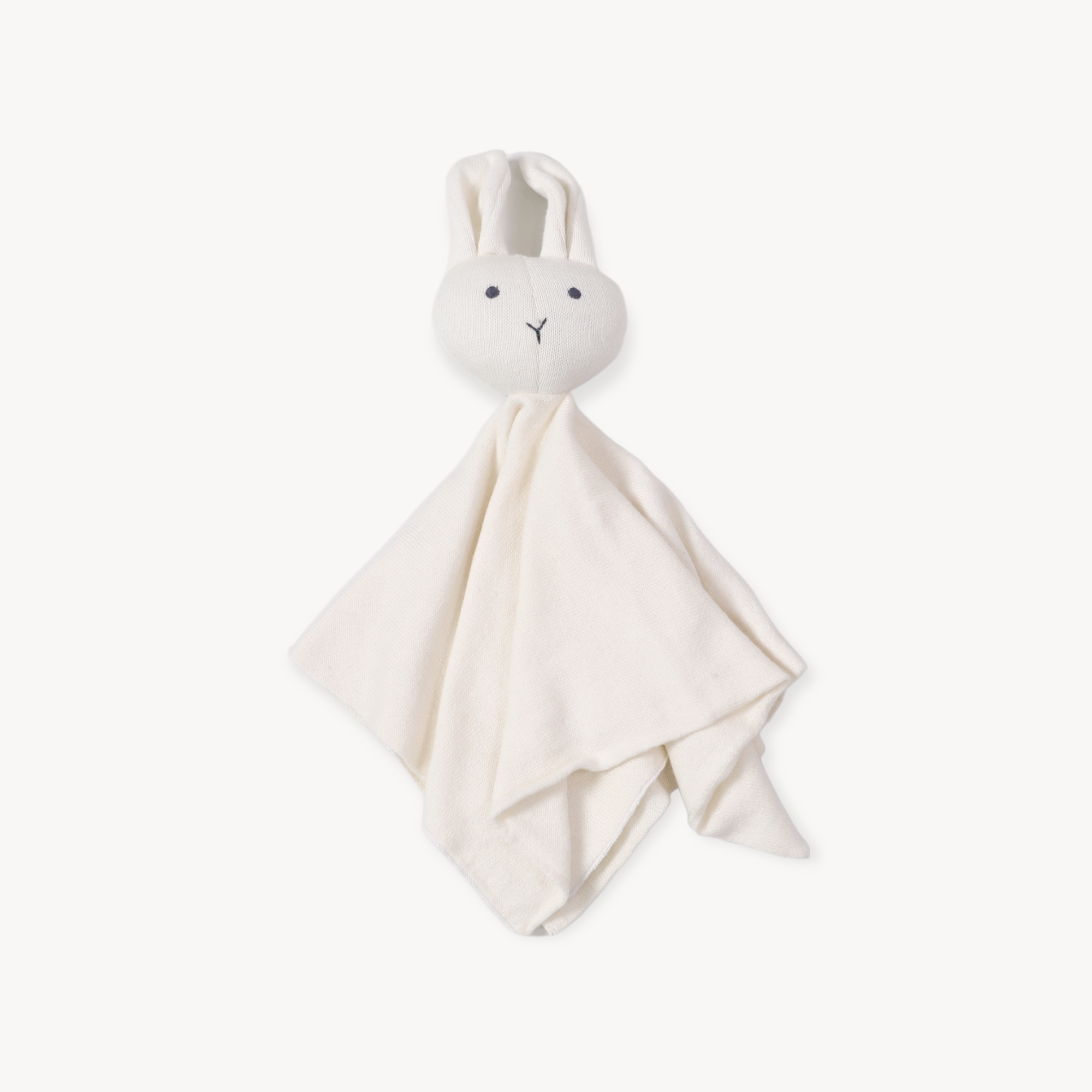 Bunny -Organic Baby Lovey Security Knit Blanket Cuddle Cloth