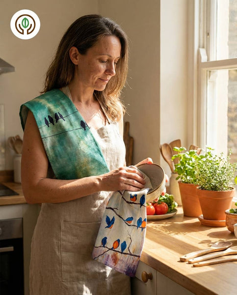 Night & Bright Birdwatcher Kitchen Towels – Bundle of 2