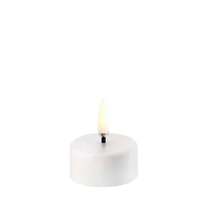 LED Tealight 400 - Batt included, White, 1.5x.75"