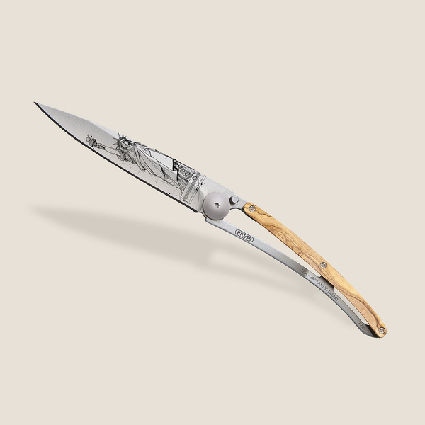 37g Knife Olive Wood | Lady Liberty | 250th Numbered Limited Edition