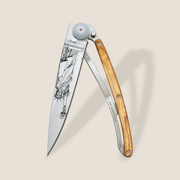 37g Knife Olive Wood | Lady Liberty | 250th Numbered Limited Edition