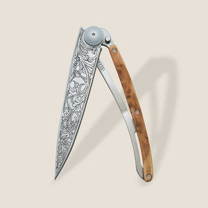 37g Knife Juniper Wood / Art Nouveau