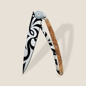 37g Knife Juniper wood / Tribal