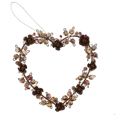 Simone Beaded Heart (2 sizes)
