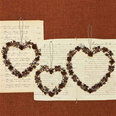 Simone Beaded Heart (2 sizes)