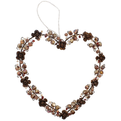 Simone Beaded Heart (2 sizes)