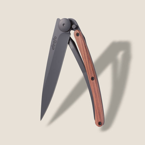 27g Knife Coral wood / Simple Matte Black Blade