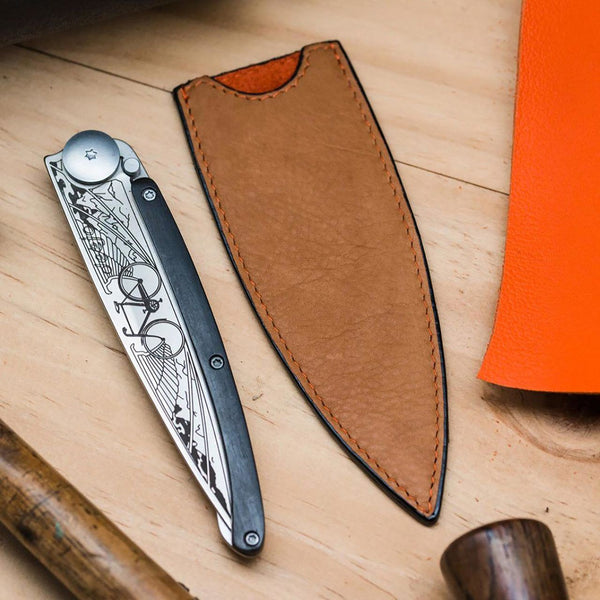 37g Leather Knife Sheath, Natural