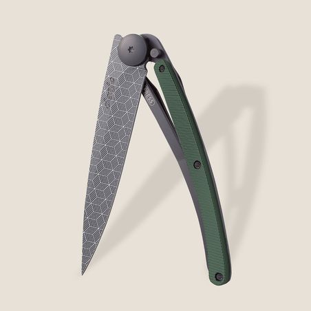 37g Knife Green Khaki Aluminium | Perspective