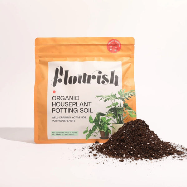 Organic Houseplant Potting Soil Resealable Bag (4 Qt)