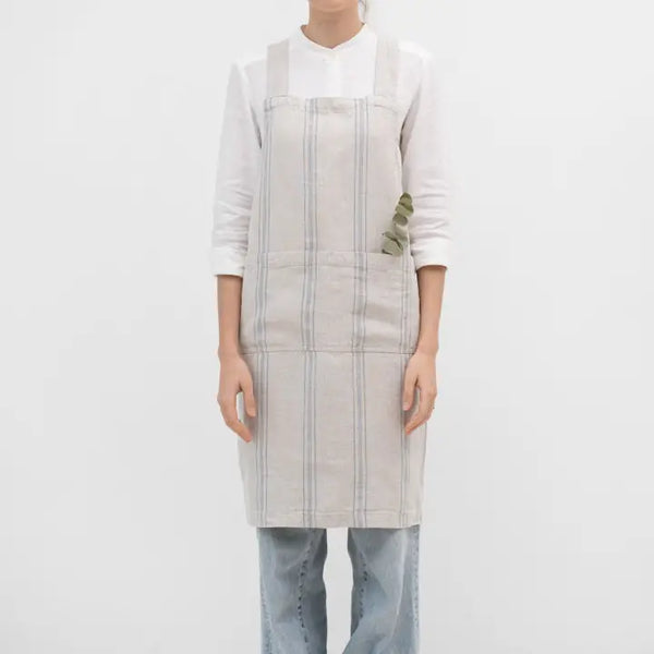 Linen Crossback Apron