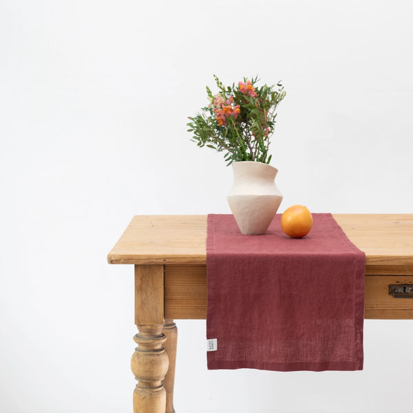 Linen Table Runner - Asst. Prints