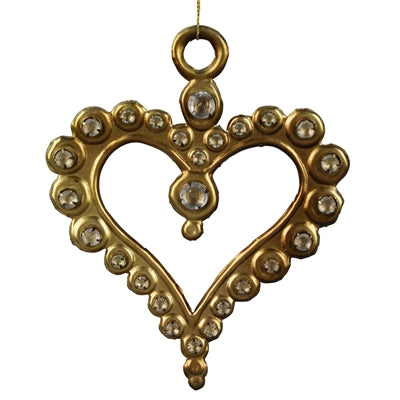 Antique Gold Heart Ornament