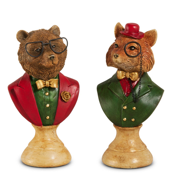 8" Sophisticated Animal Bust | 2 Styles