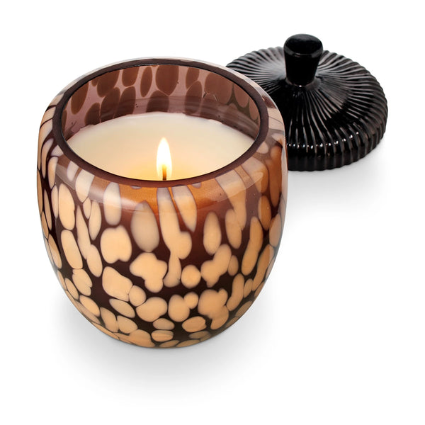 Glass Acorn Candle