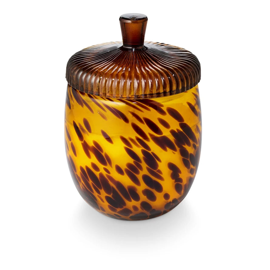 Glass Acorn Candle