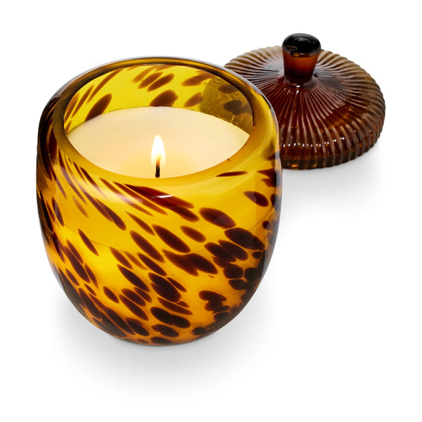 Glass Acorn Candle
