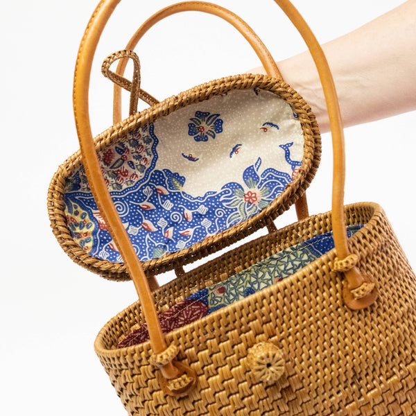 Ata Vine Sewing Basket Summer Handbag Bag