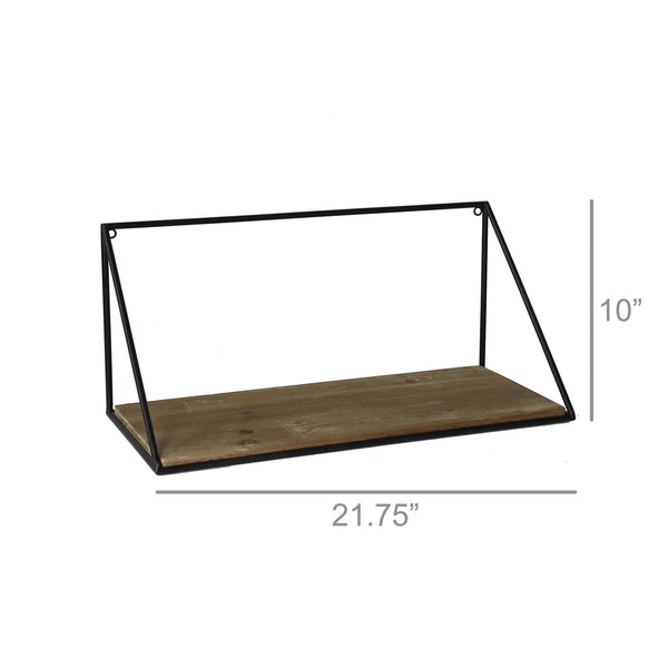 Hull Wood & Iron Shelf - Medium