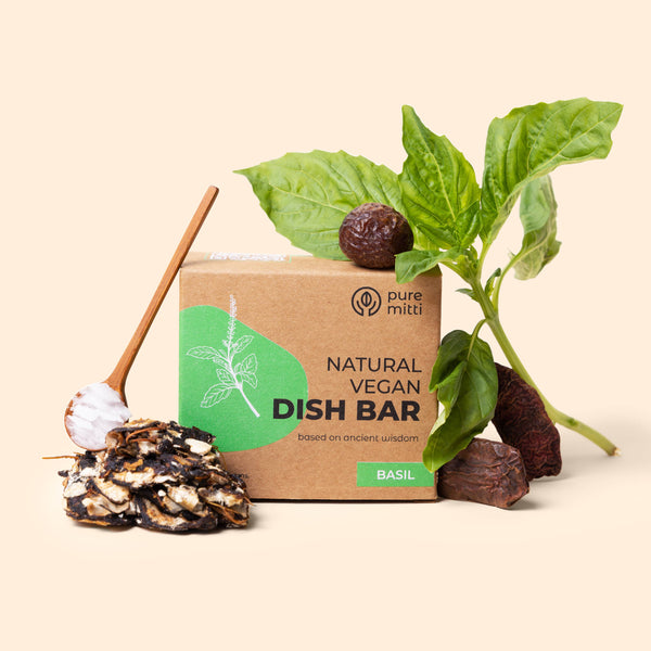 Toxin-Free Natural Vegan Basil Dish Wash Bar