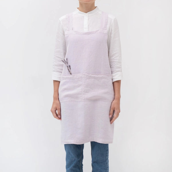 Linen Crossback Apron