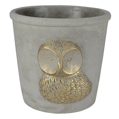 Owl Cachepot, Cement