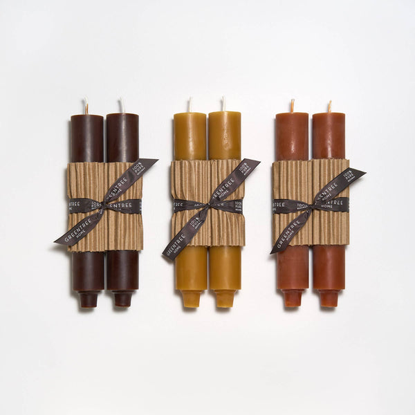 9" Column Taper Handmade Beeswax Candles