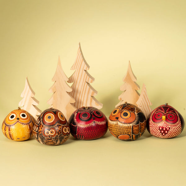 Gourd Owl Ornament