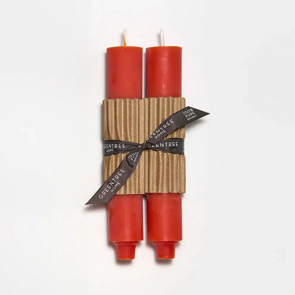 9" Column Taper Handmade Beeswax Candles