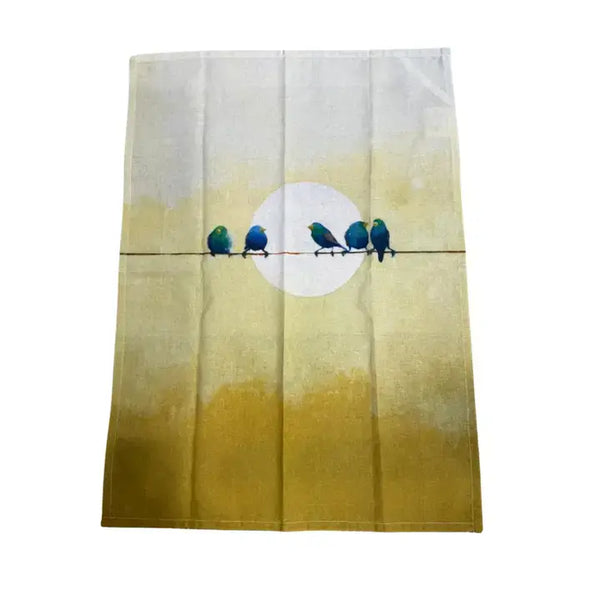 Yellow & Gold Skies Cotton Kitchen Towel Bundle of 2