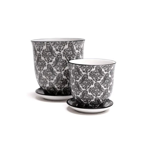 Liberate Indoor Pot - Black Owls