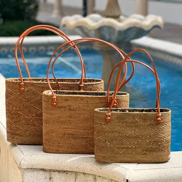 Ata Vine Woven Tote Large