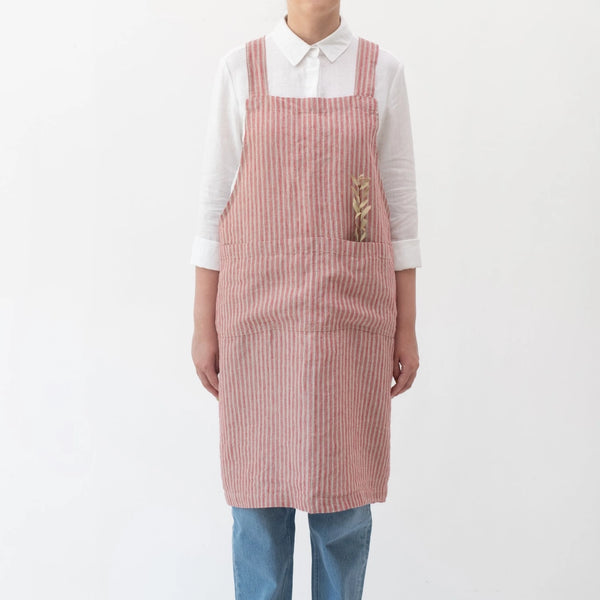 Linen Crossback Apron
