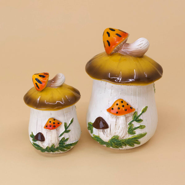 Merry Mushroom-Inspired 70s Hand-Painted Set