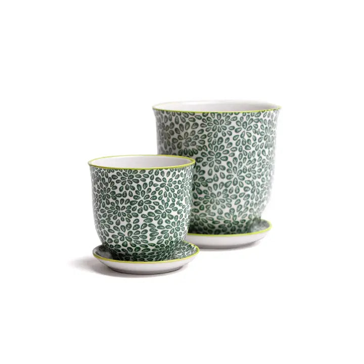 Liberate Indoor Pot - Green Leaves