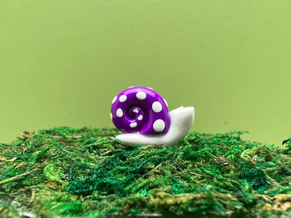 Fairy Garden Miniature Snail Plant Pick