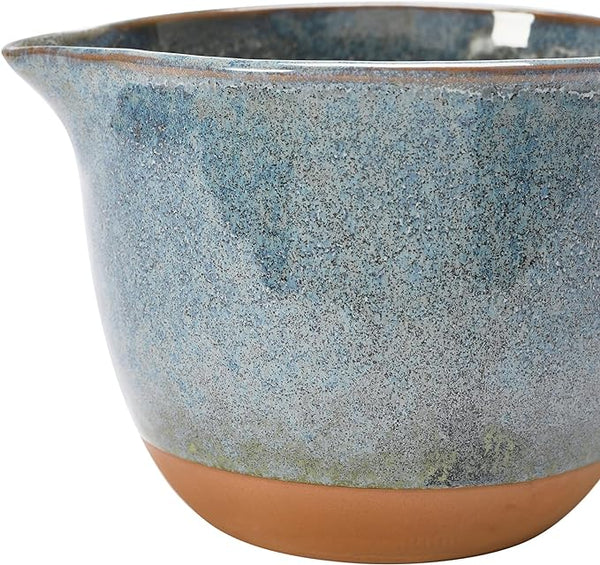 Stoneware Batter Reactive Glaze Finish with Handle Bowl