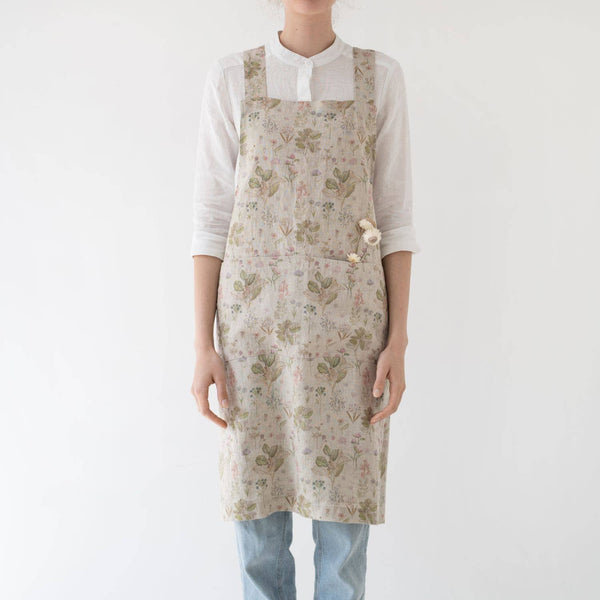 Linen Crossback Apron