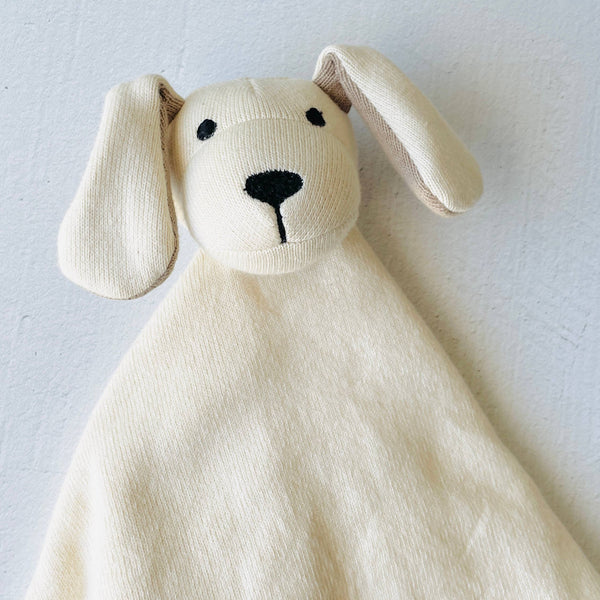 Dog - Organic Baby Lovey Security Blanket Cuddle Cloth