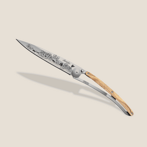 27g Olive Wood/Cherry Blossom Knife