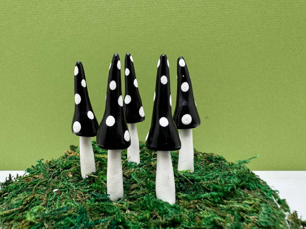 Fairy Garden Mushroom Plant Pick - Gnome Style
