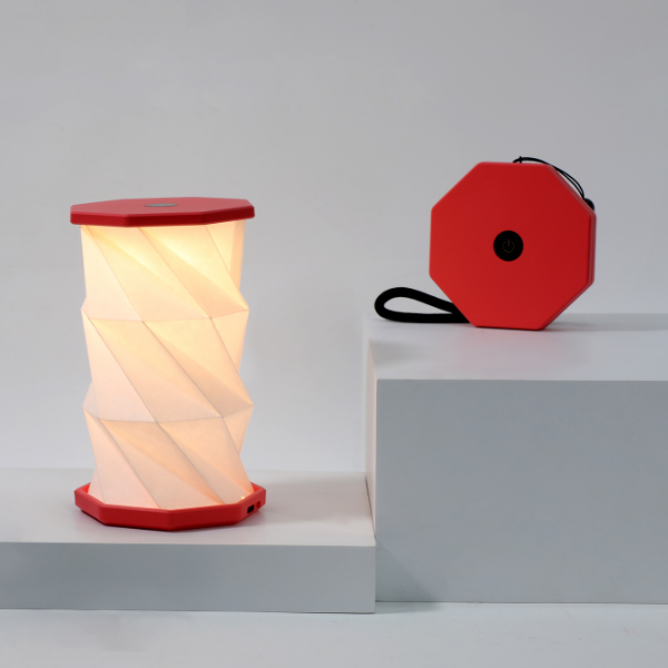 Mini Twist Hexagon Lamp